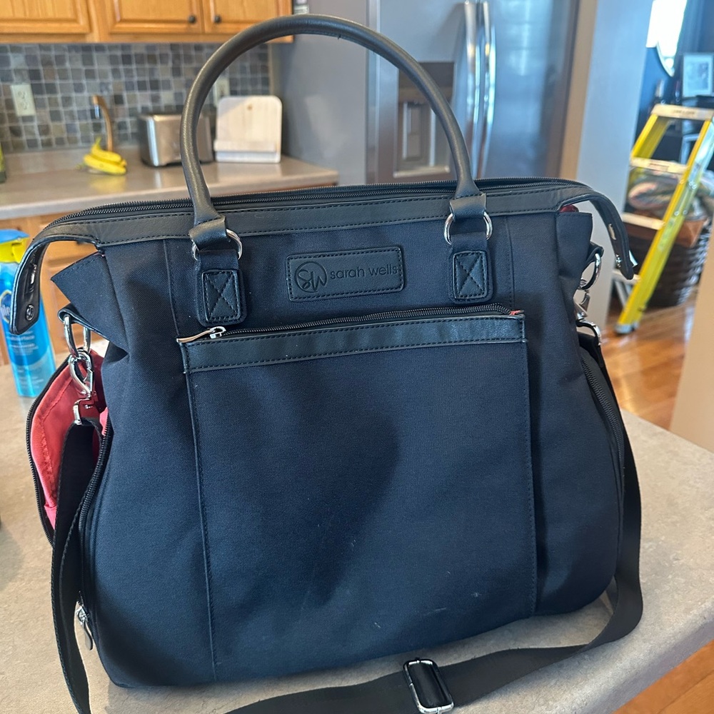 Black and Red Baby Bag